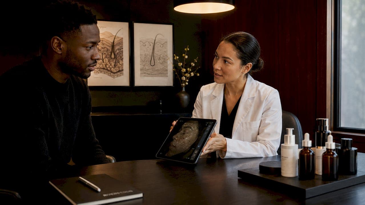 What is a skin consultation for men?