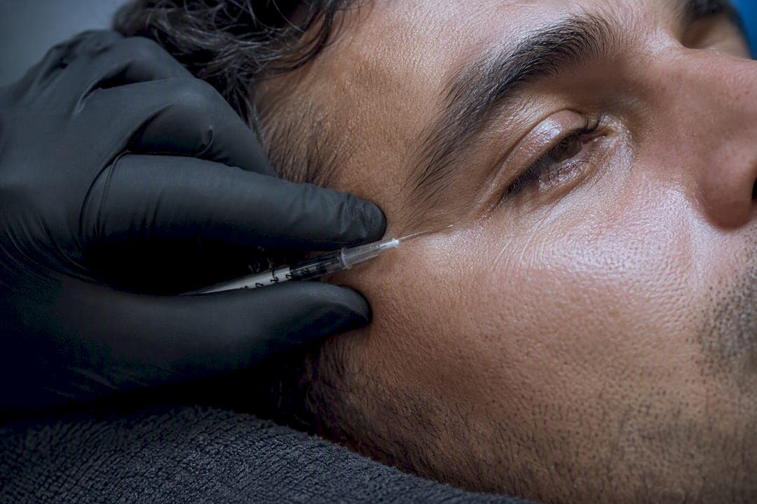Men: Polynucleotides Under Eyes Peak at 3 Months After Two Sessions