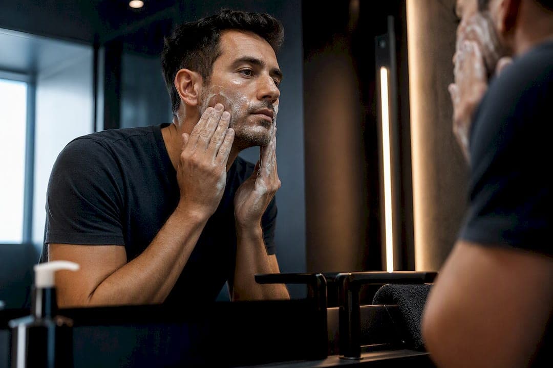 Dermatologist's 4 step men's oily skin routine, and when clinics help